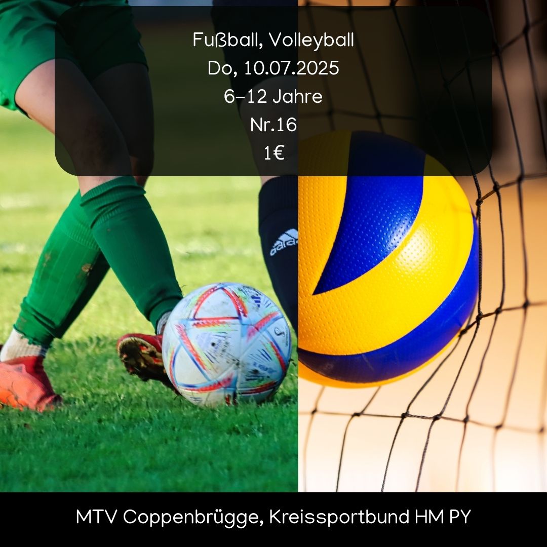 Fußball, Volleyball image