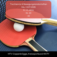 Tischtennis, Bewegungslandschaften und Ballspiele image