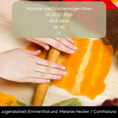 Monster und Drachenaugen filzen image