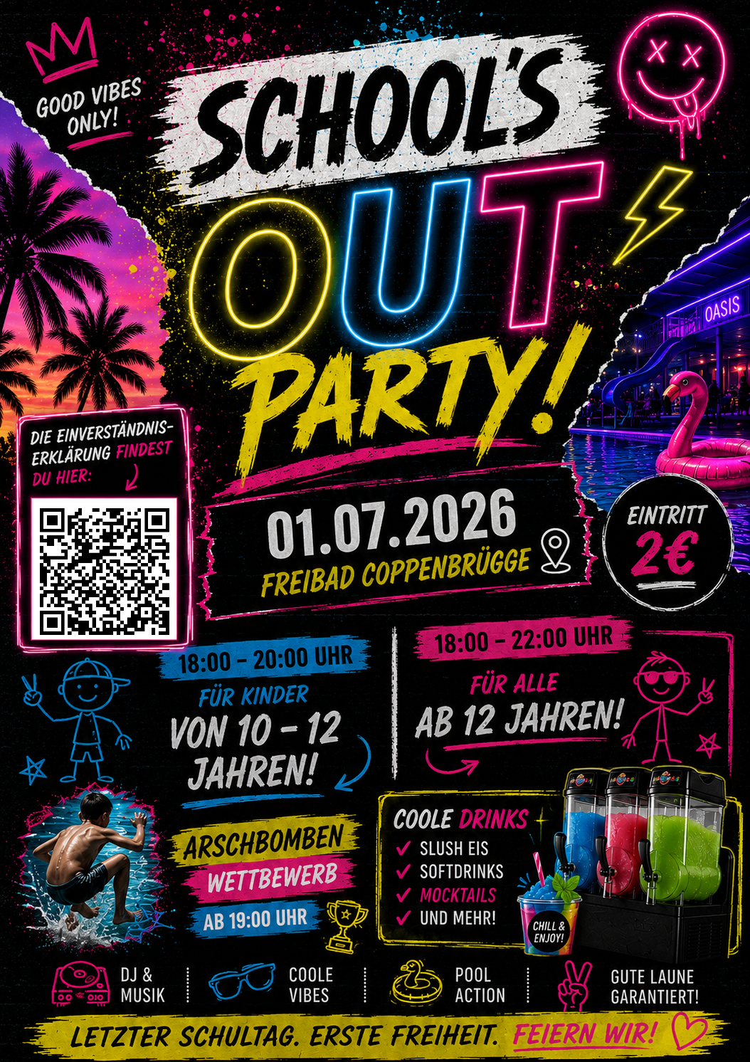 Schools out Party image